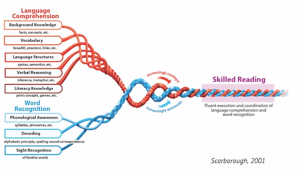 Scarborough’s “Rope” Model from Handbook of Early Literacy Research, © 2001 by Guilford Press.